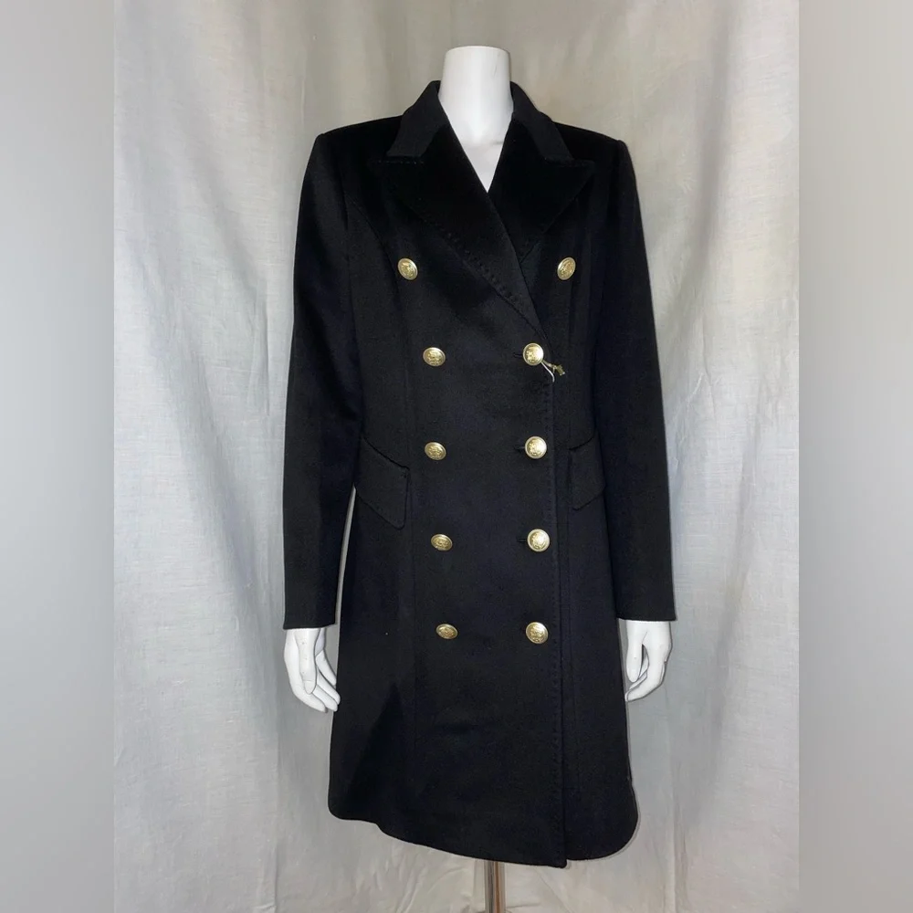 Loro Piana Capolavoro Double Brested Jacket Size 46IT 12US Style 397204 NEW BLK - Picture 1 of 10